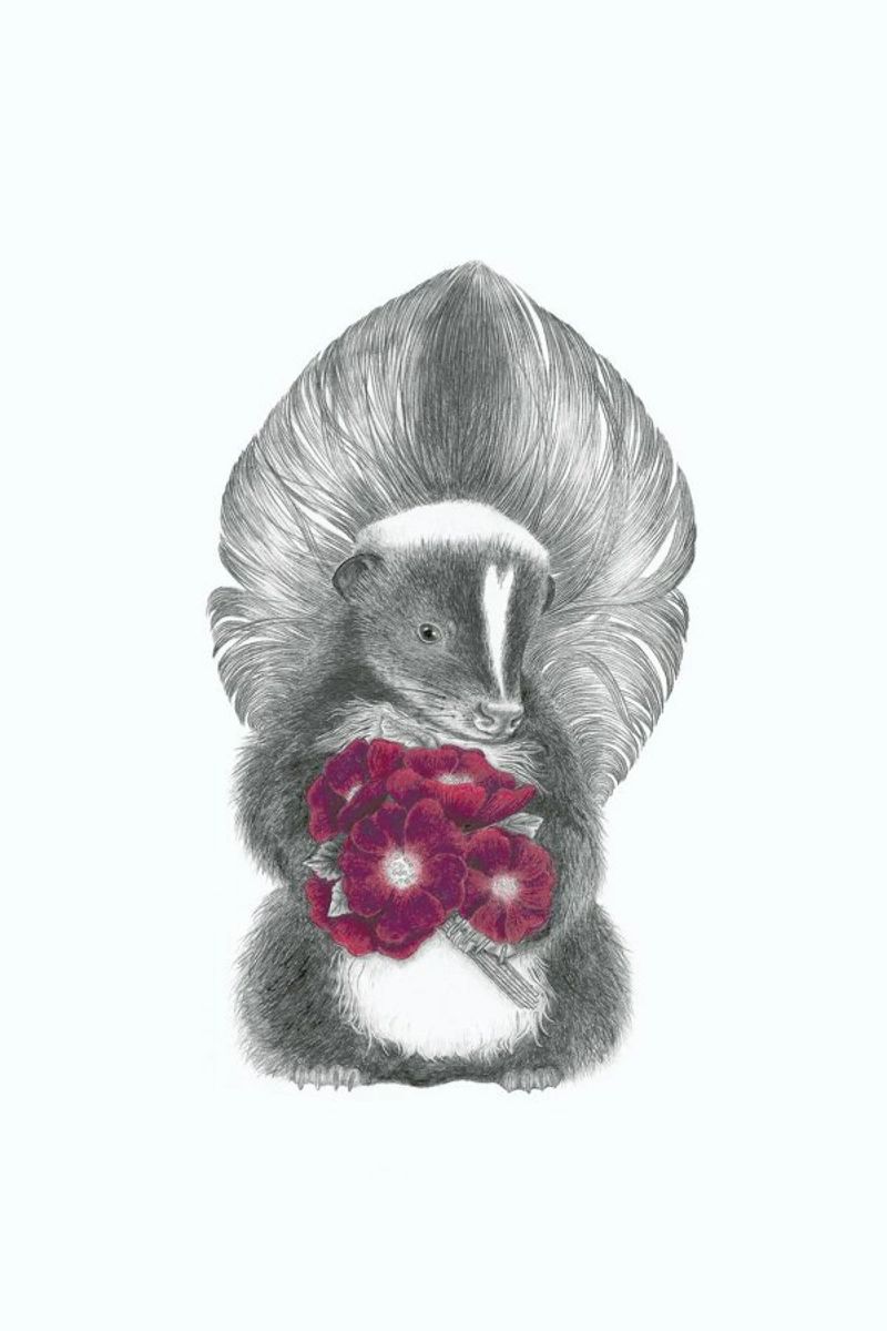Scruffles Wigglebottom Skunk pellicola backlit da Le Canot Rouge