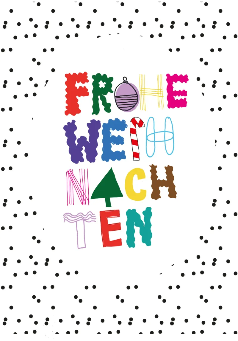 Frohe Weihnachten pellicola backlit da Brushmeetspaper