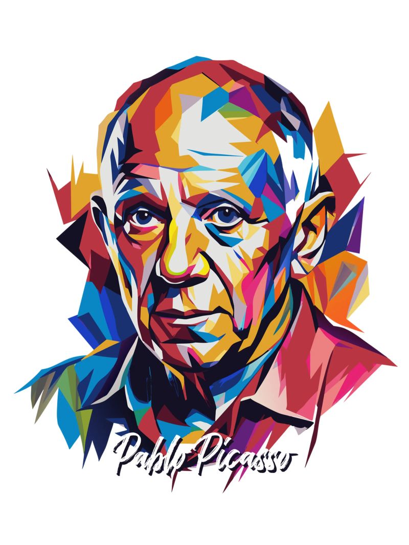 Pablo Picasso In WPAP Pop Art poster da vectorartnesia