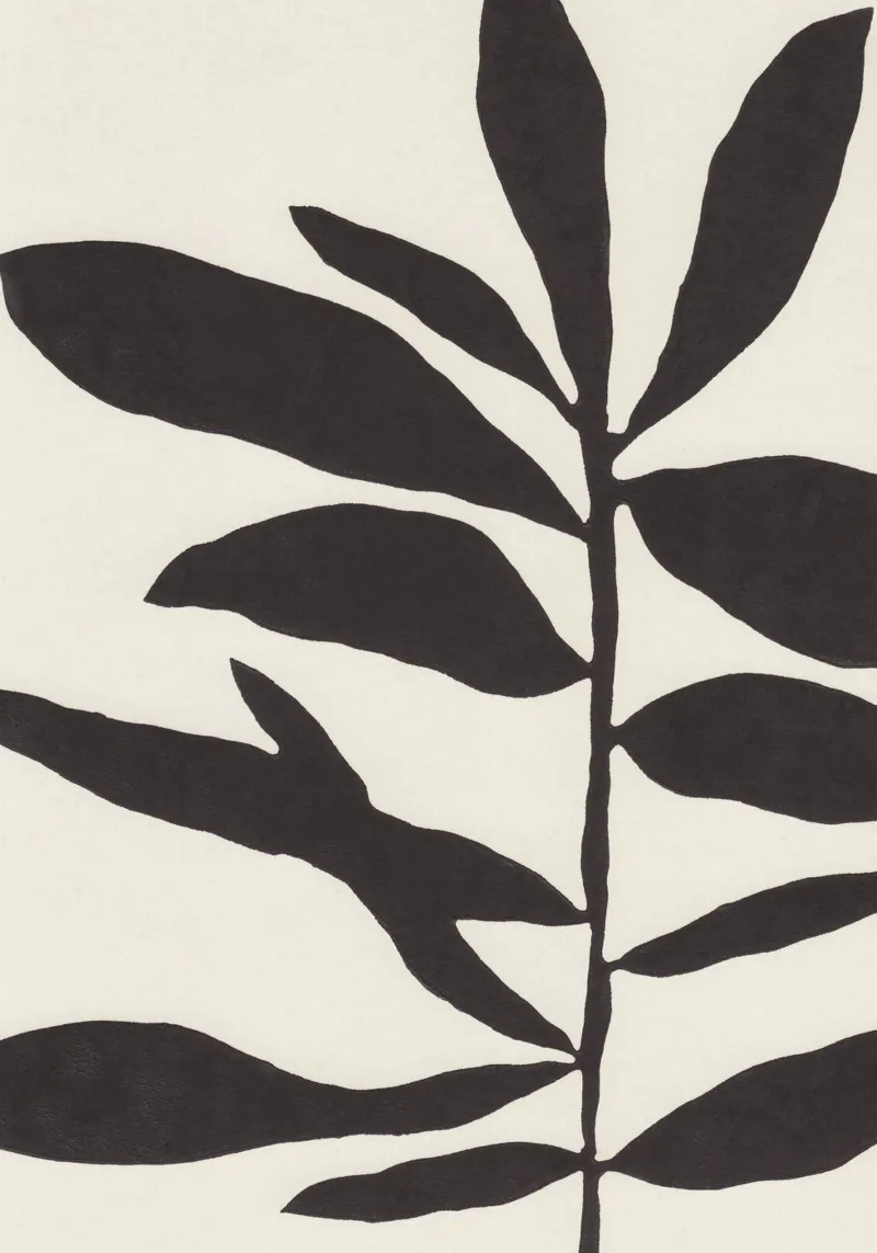 Ramo Linocut #3 / Bianco e nero alluminio dibond da Alisa Galitsyna