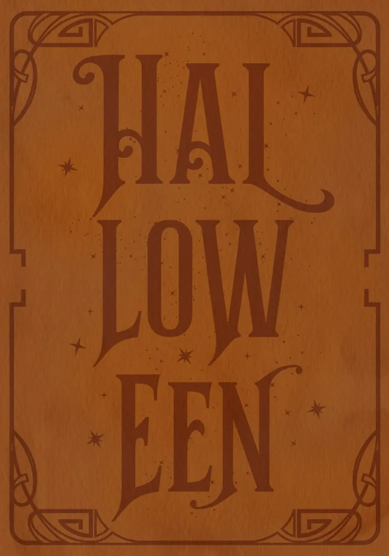 Halloween tela con Cornice a cassetta da Luna & Noctua