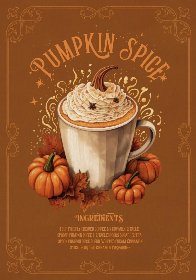 Pumpkin Spice pellicola backlit da Luna & Noctua