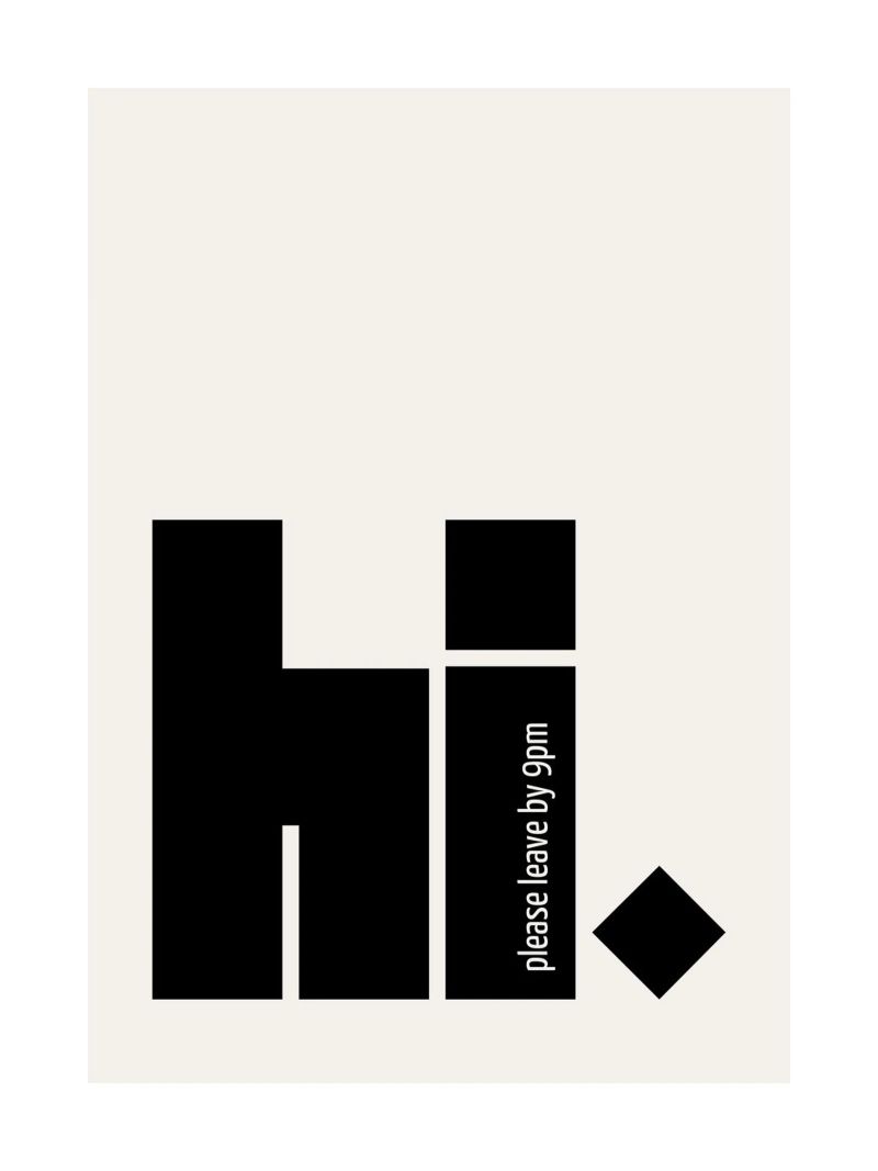 Hallo. Bitte gehen Sie bis 21 Uhr Poster von ArtDesign by KBK