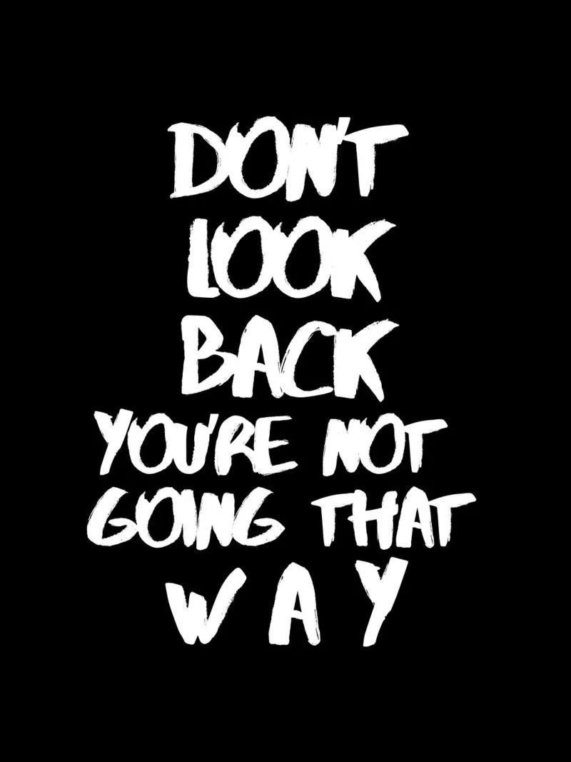 Don't look back you're not goning that way canvas by ArtDesign by KBK