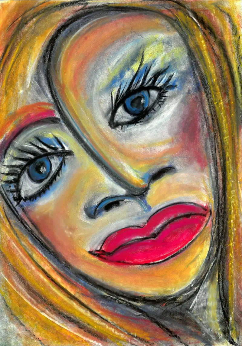 Liv - with red lips carta hahnemühle da MissVeroonica