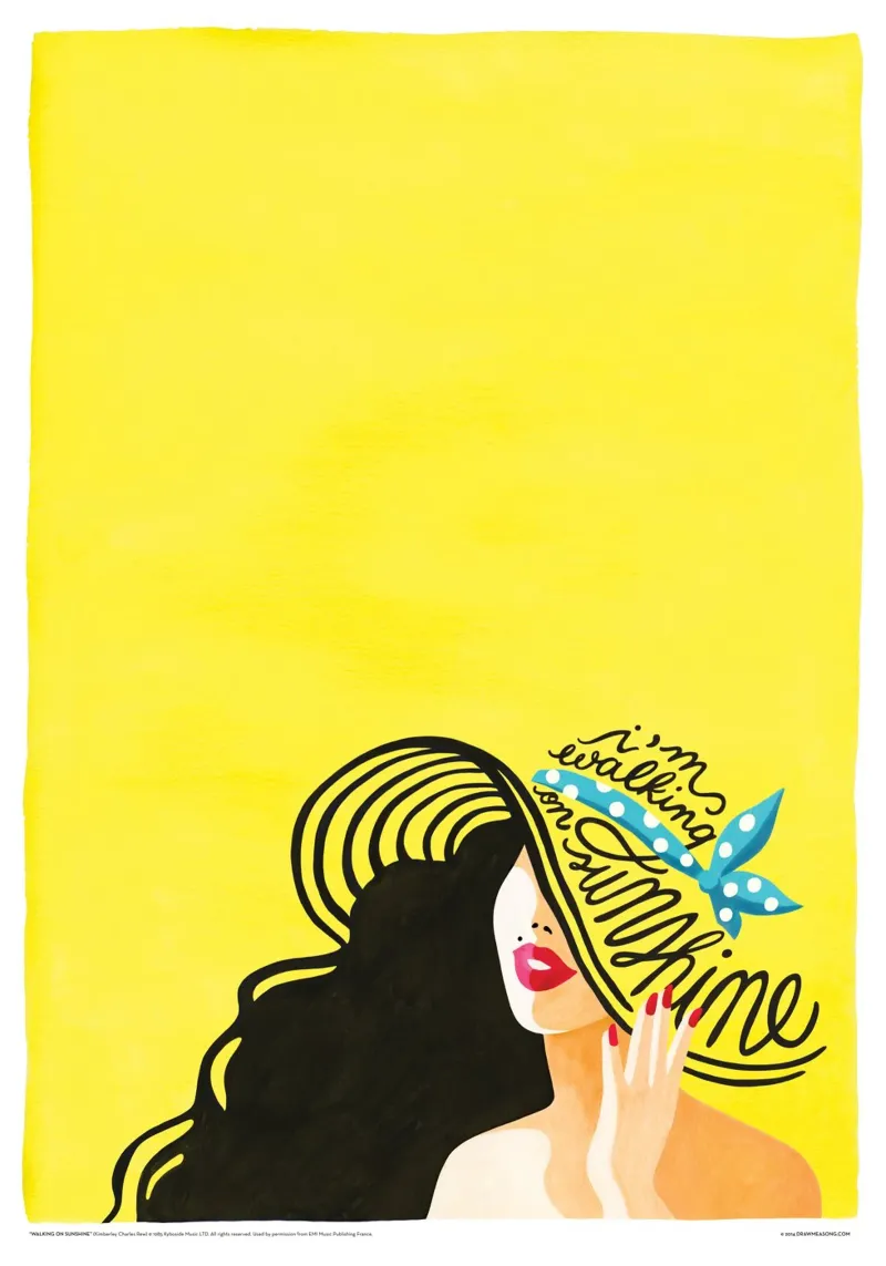 Walking on Sunshine - Draw Me A Song pellicola backlit da Nour Tohme