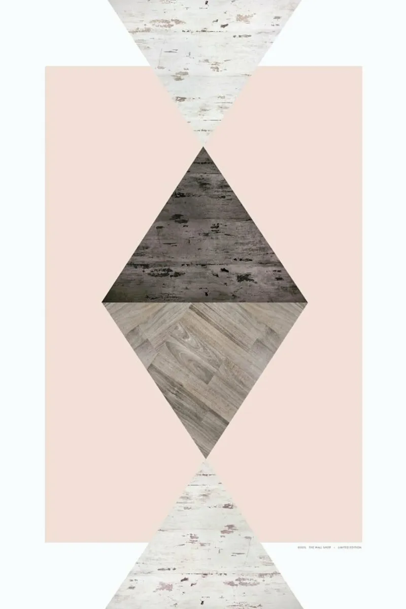 Wood N.1 poster con telaio in legno da The Wall Shop