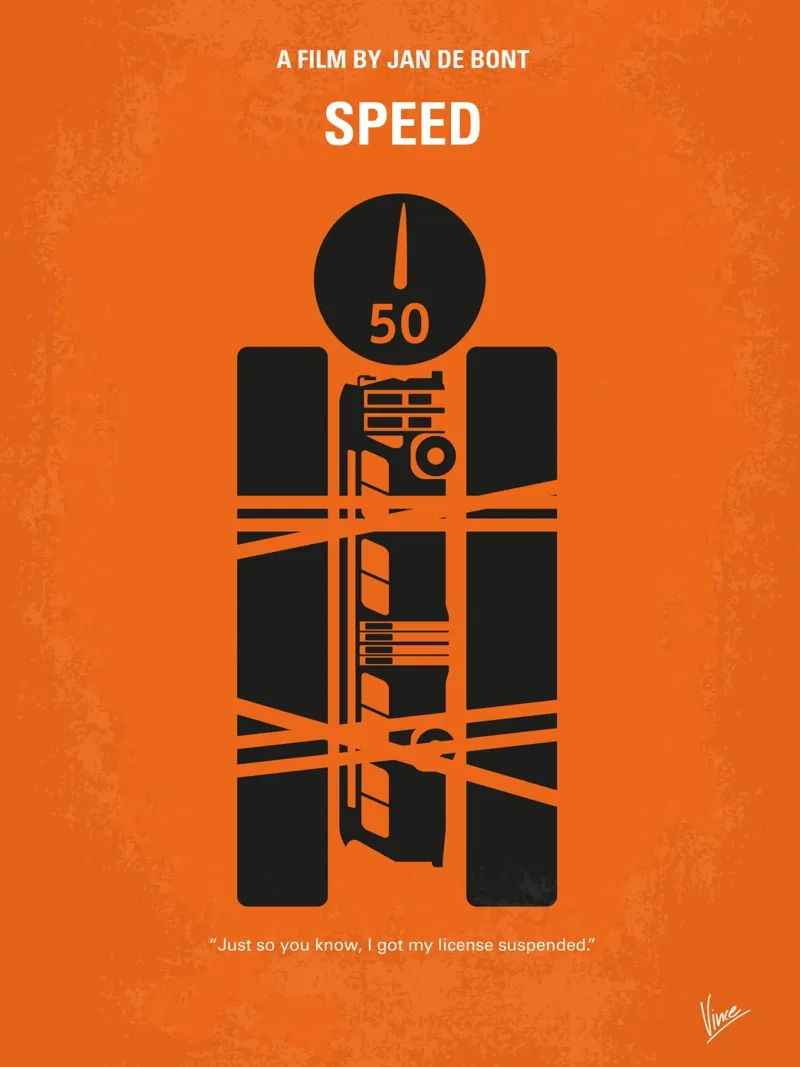 No330 My SPEED minimal movie poster plexiglass da Chungkong