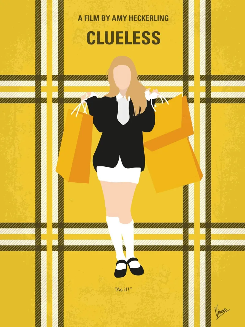No331 My Clueless minimal movie poster poster con telaio in alluminio da Chungkong