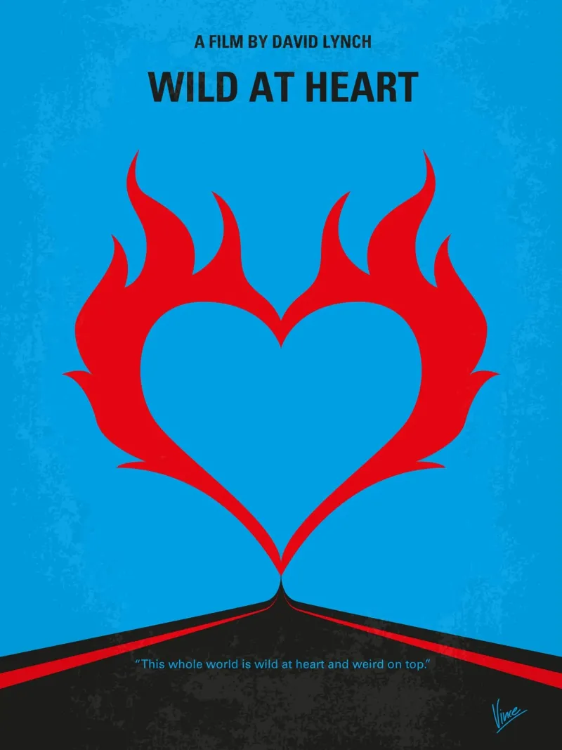 No337 My WILD AT HEART minimal movie poster plexiglass da Chungkong