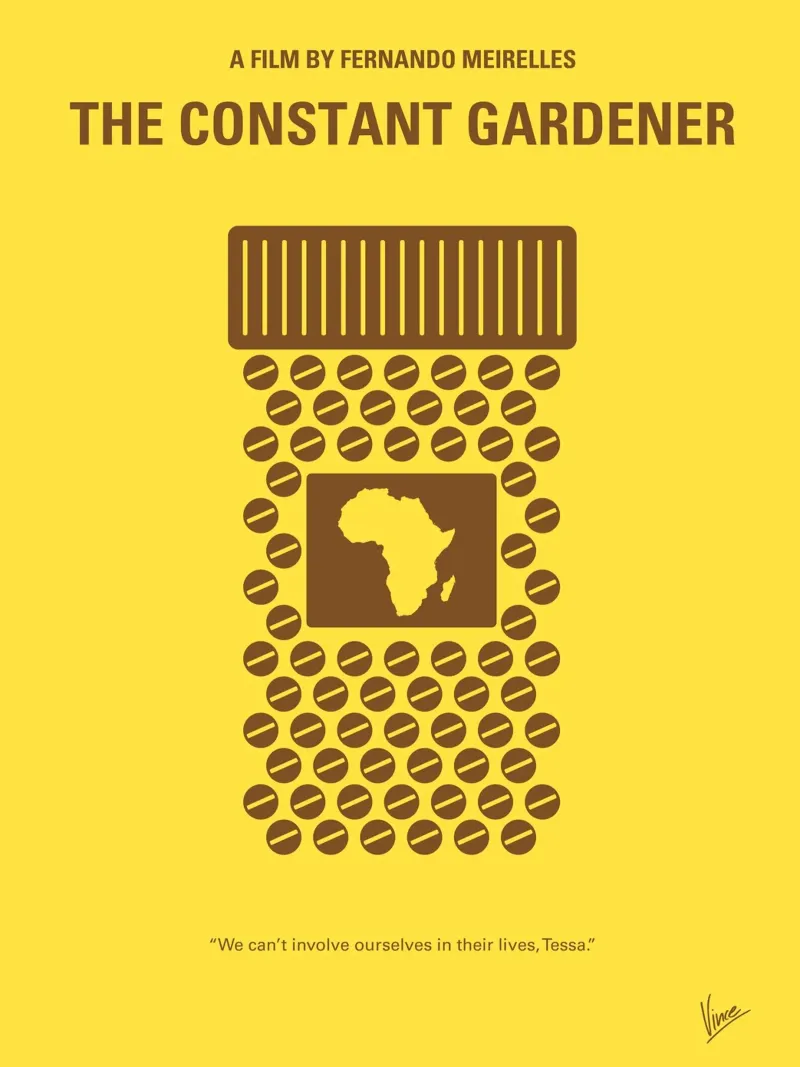 No345 My Constant Gardener minimal movie poster pannello forex da Chungkong