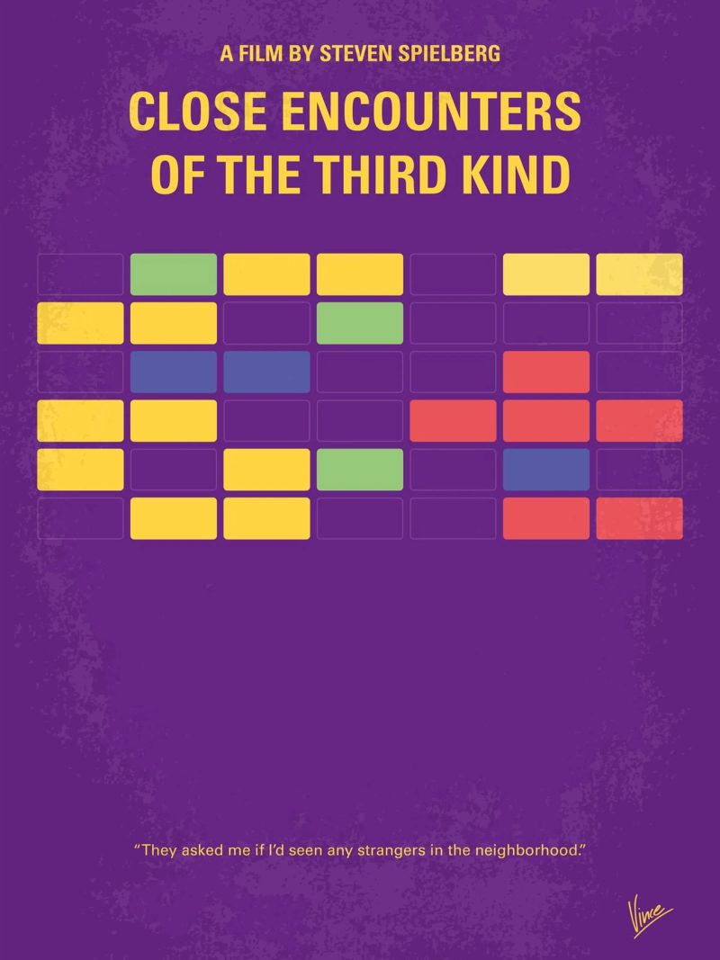No353 My ENCOUNTERS OF THE THIRD KIND minimal movie poster poster de Chungkong