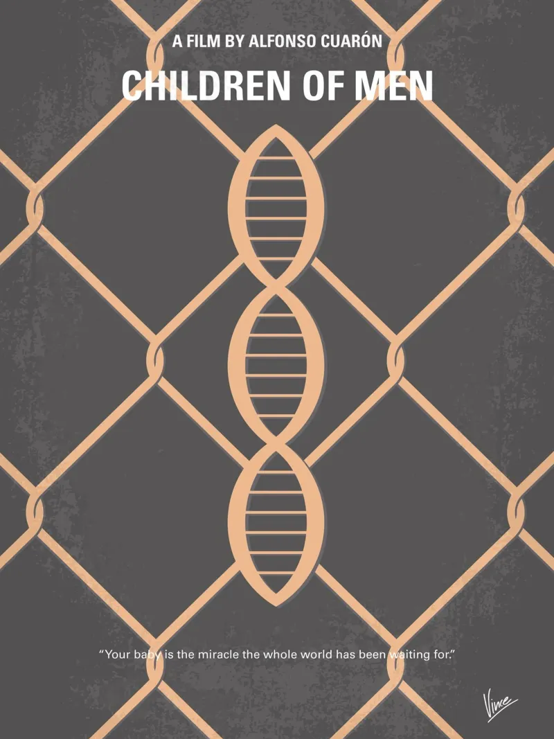 No360 My Children of Men minimal movie poster alu dibond de Chungkong