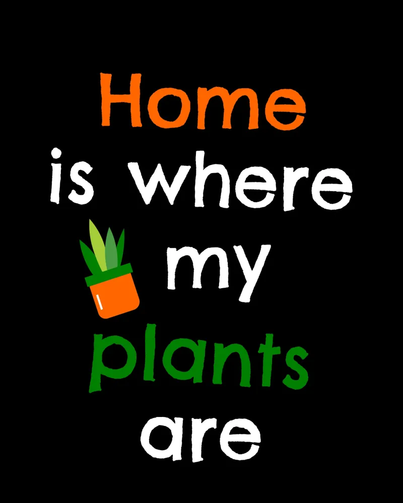 Home is where my plants are pellicola backlit da mygreenvalue