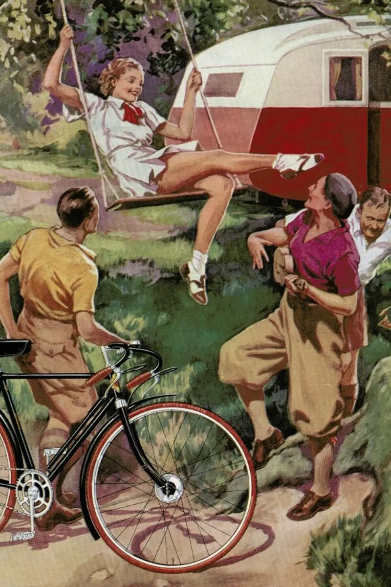 Cycling Caravan pellicola backlit da Hemingway Design