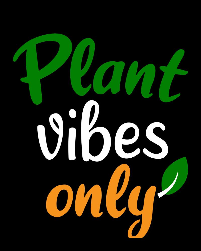 Plant vibes only pellicola backlit da mygreenvalue
