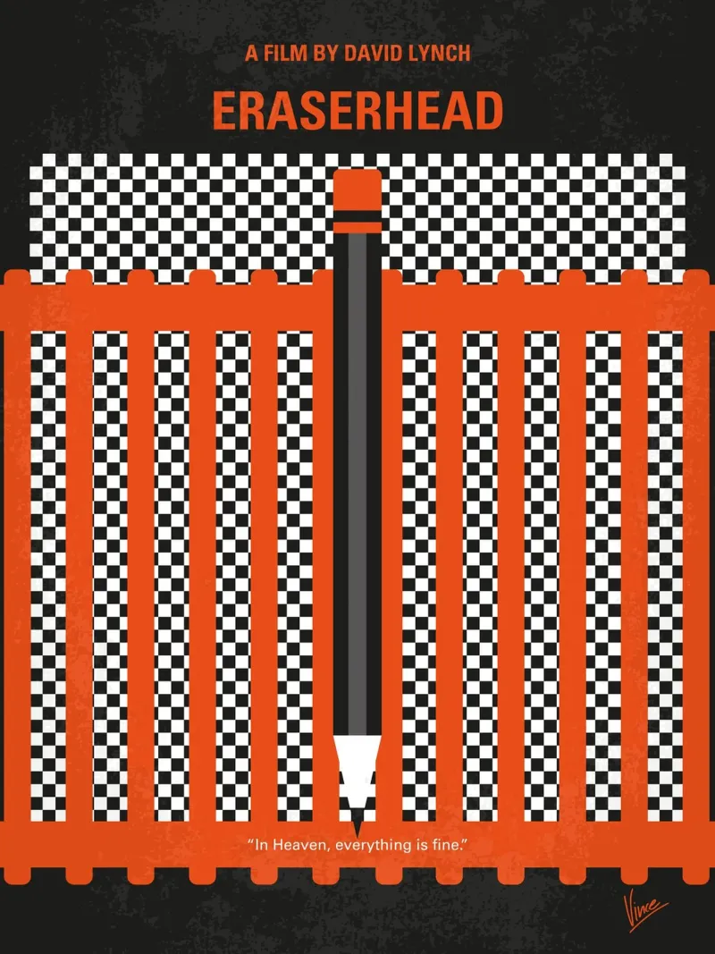 No414 My Eraserhead minimal movie poster poster da Chungkong