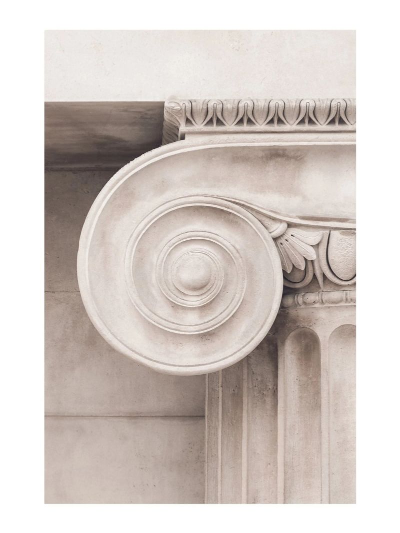 Classic column - Antique architectural design poster by Whole©