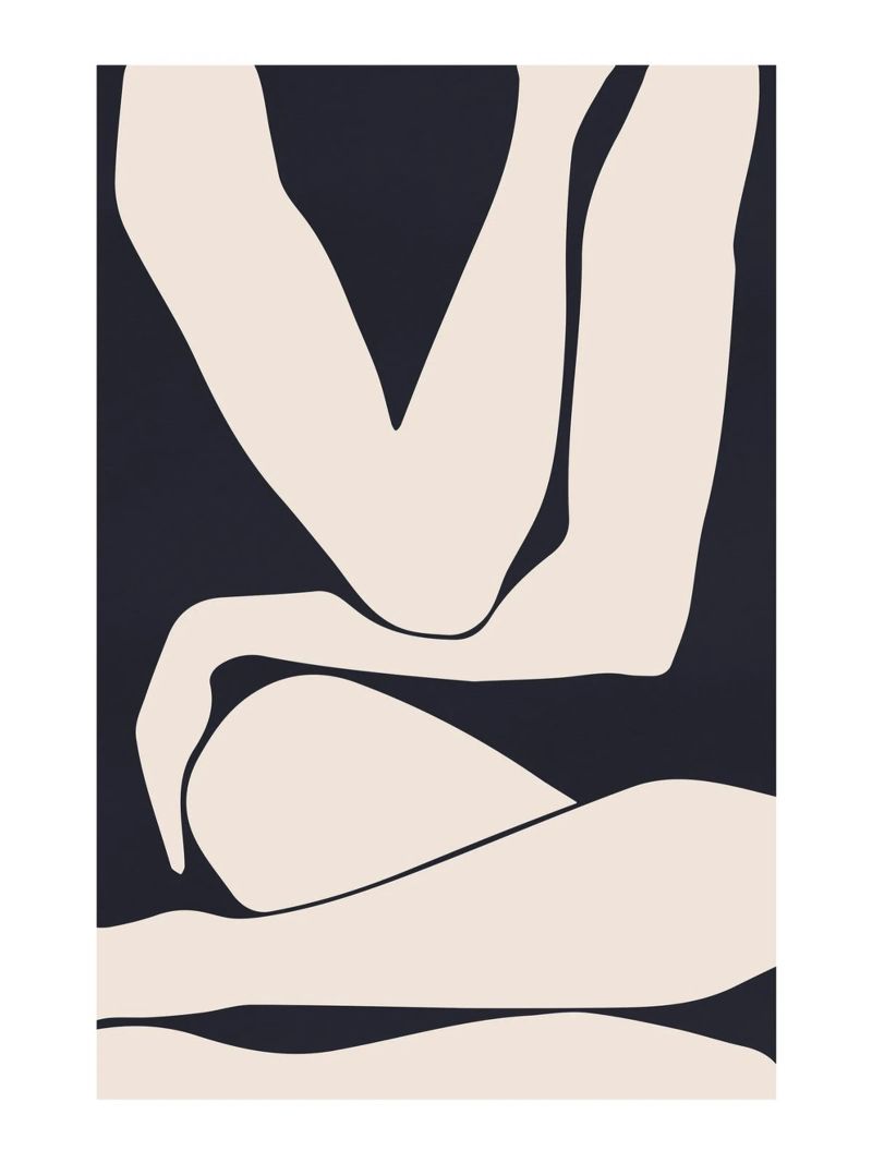 Abstrakte Figur – Minimalistisches Körperdesign Poster von Whole©