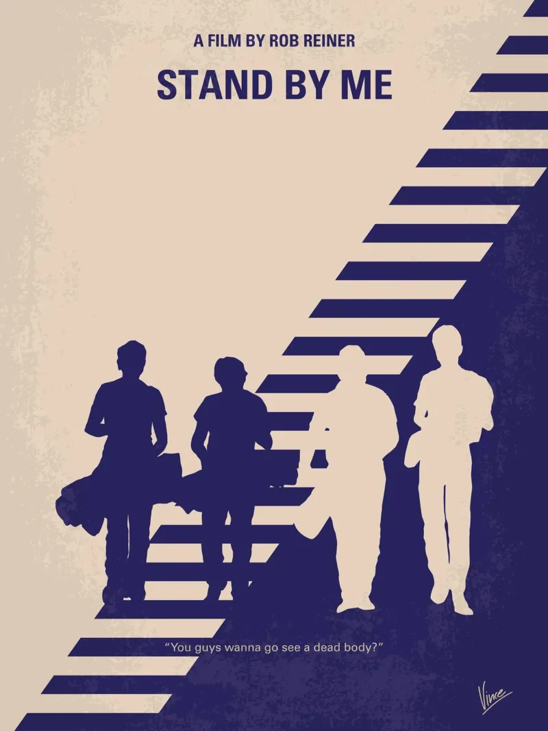 No429 My Stand by me minimal movie poster Hahnemühle von Chungkong
