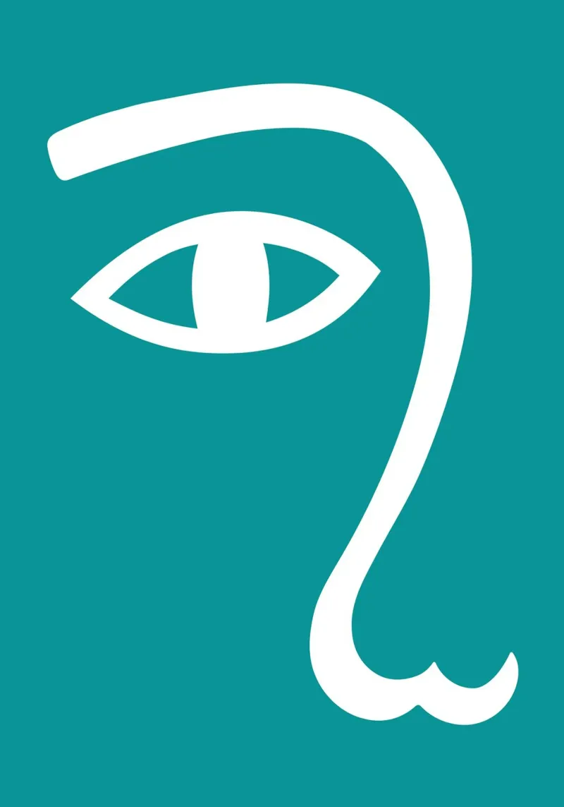 minimalist human eye poster de edsonramosart