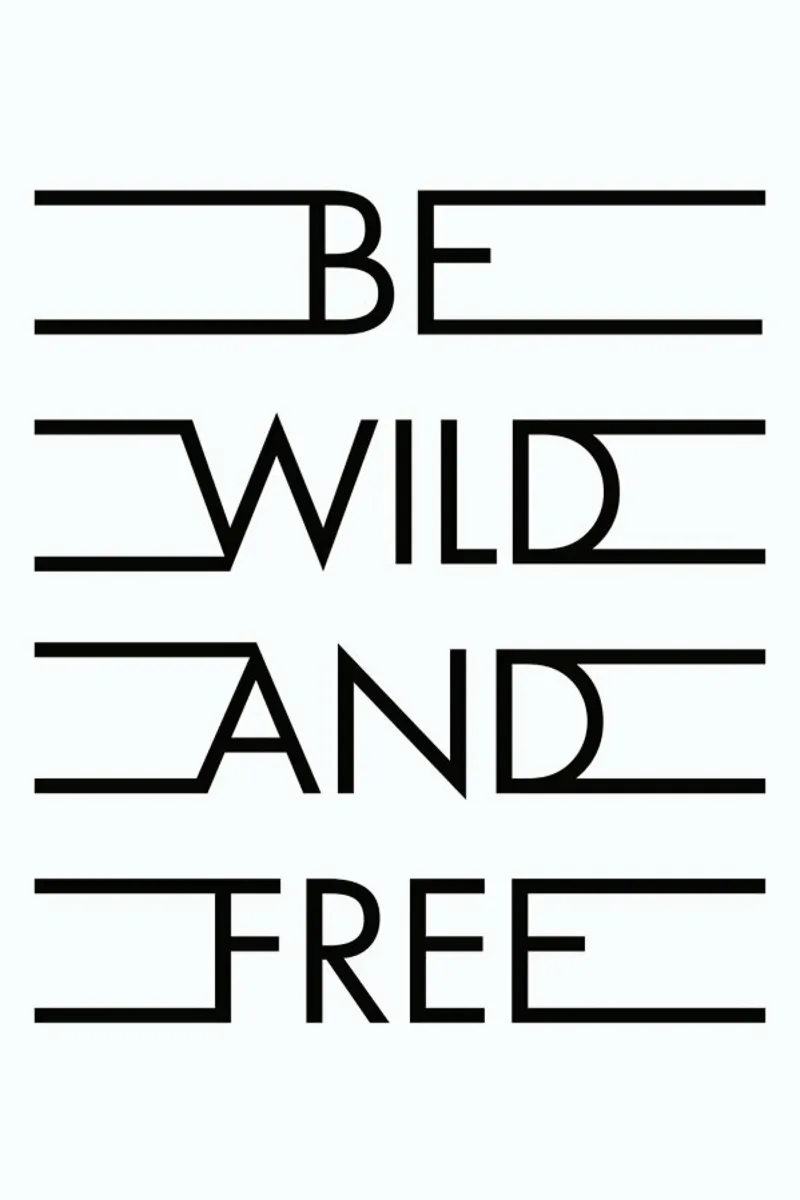 Be Wild & Free - White pellicola backlit da Honeymoon Hotel