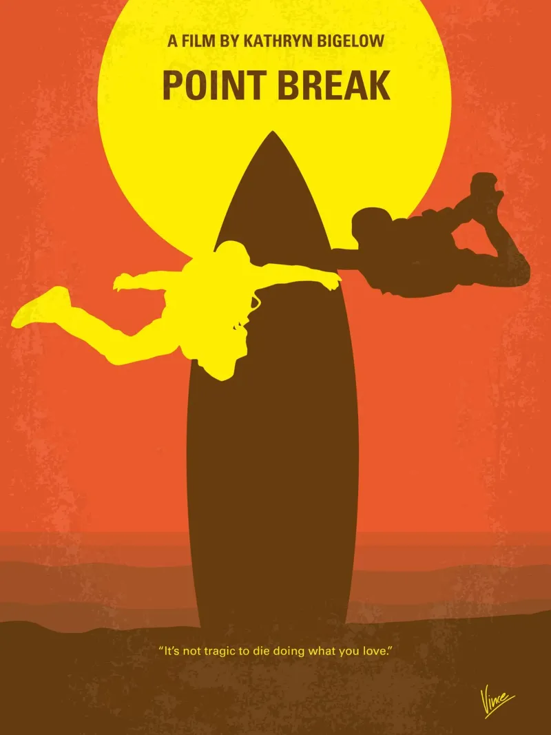 No455 My Point Break minimal movie poster plexiglass da Chungkong
