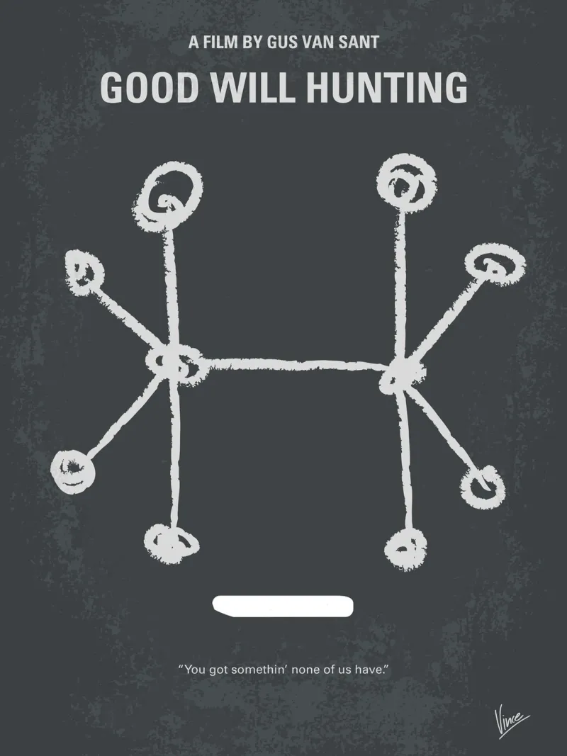 No461 My Good Will Hunting minimal movie poster poster da Chungkong