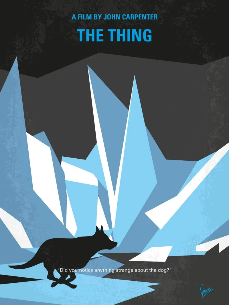 No466 My The Thing minimal movie poster poster con telaio in legno da Chungkong