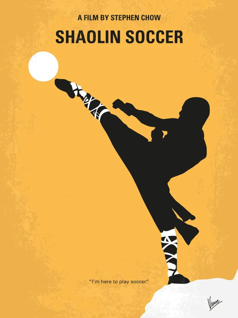 No480 My Shaolin Soccer minimal movie poster plexiglass da Chungkong