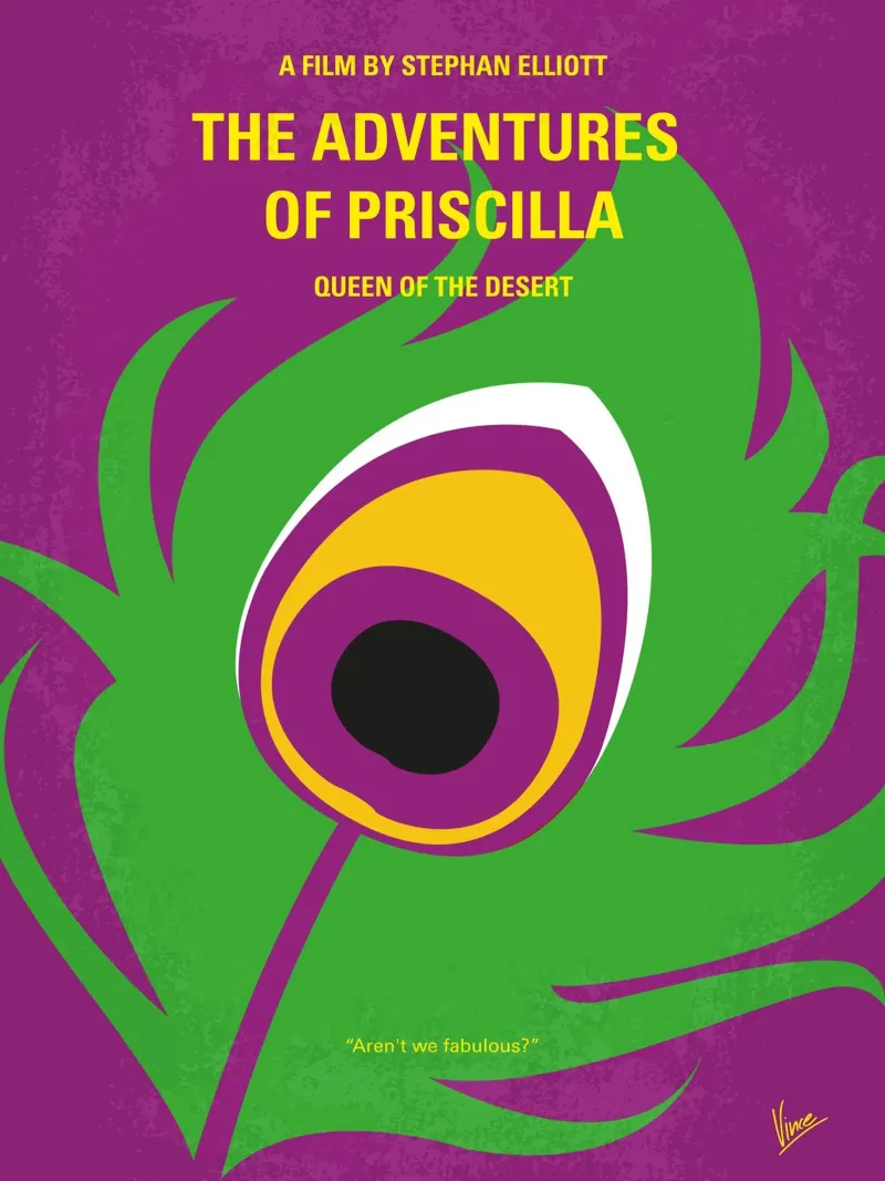 No498 My Priscilla Queen of the Desert minimal movie poster poster da Chungkong
