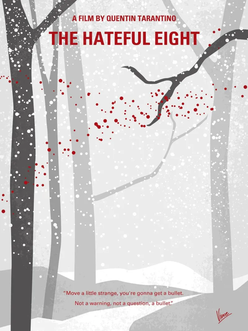 No502 My Hateful eight minimal movie poster poster da Chungkong