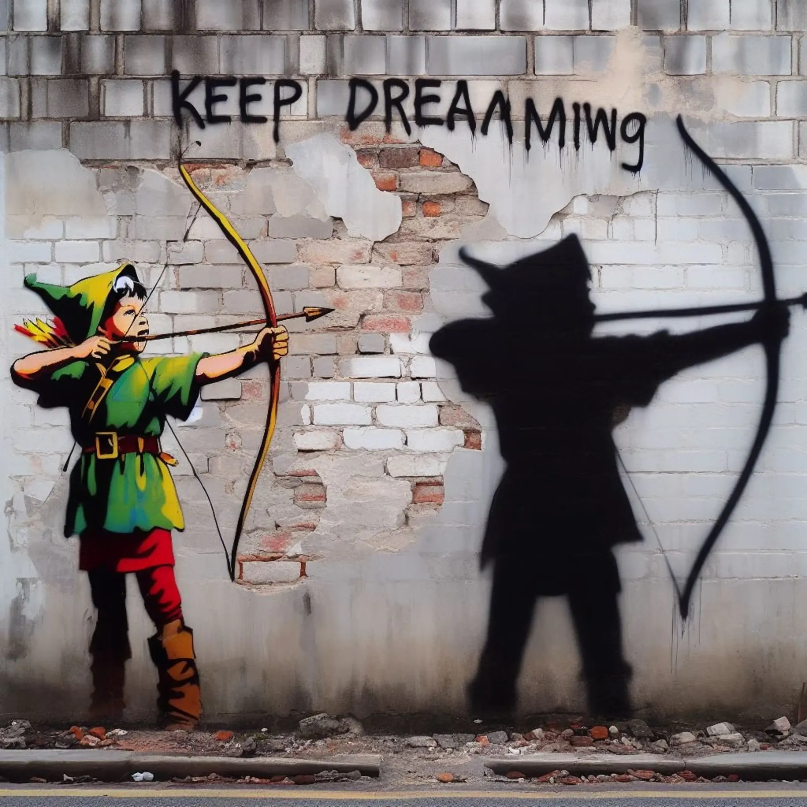 Robin Hood Grafitti pellicola backlit da mrZang