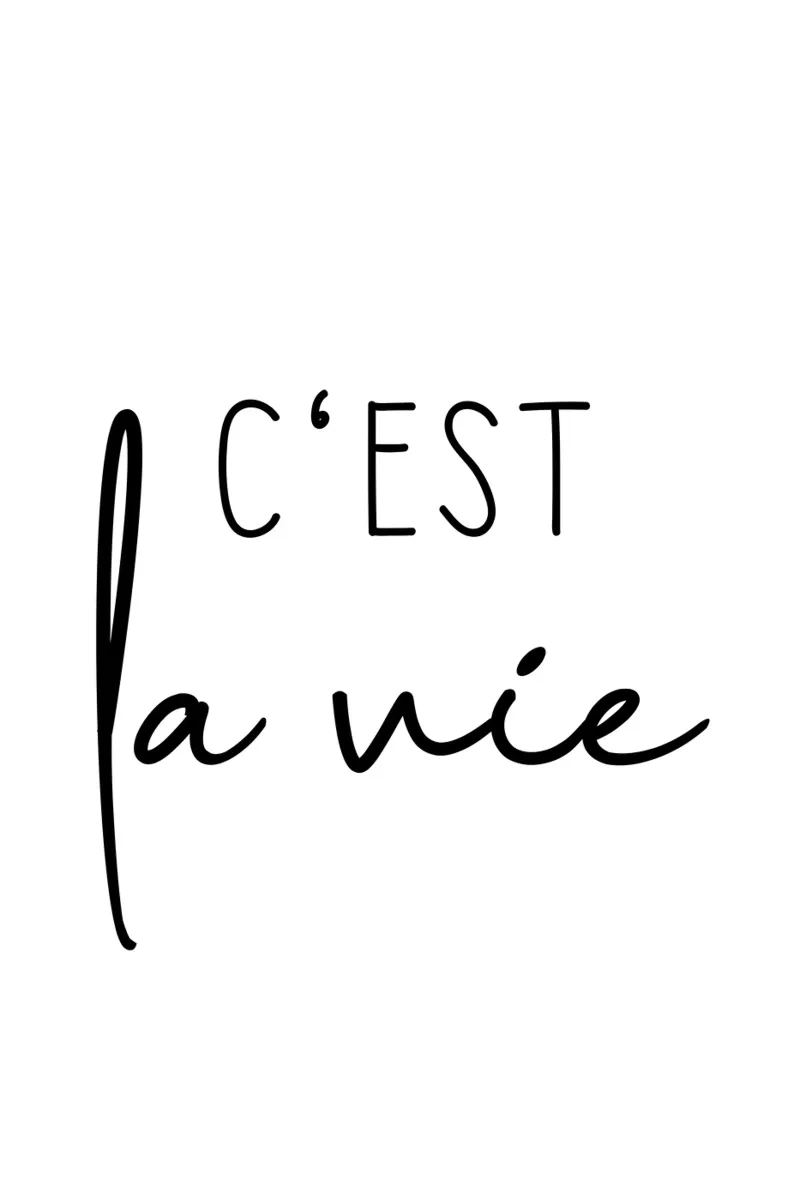 C'est La Vie carta hahnemühle da Shark Printables