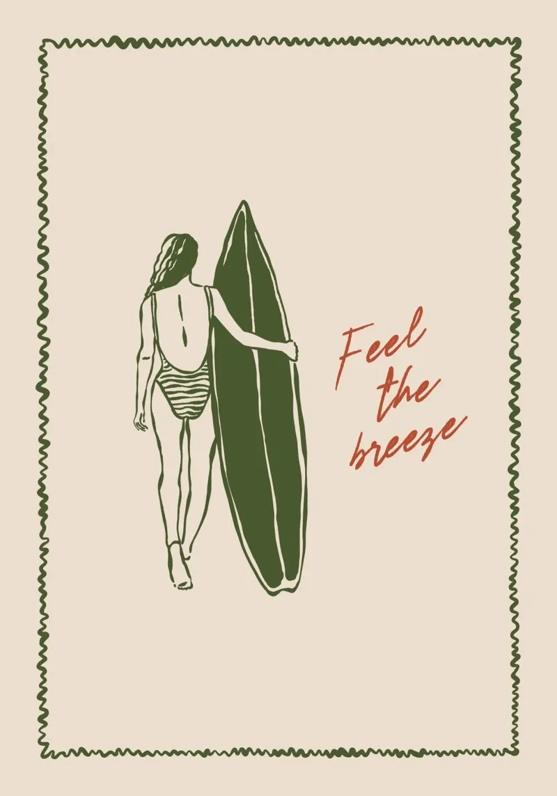 Boho Vacation 7 Feel the Breeze pellicola backlit da Boho Print Collection