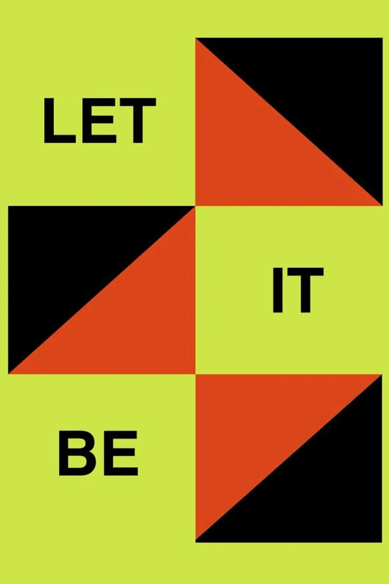 Let It Be alluminio dibond da Naxart