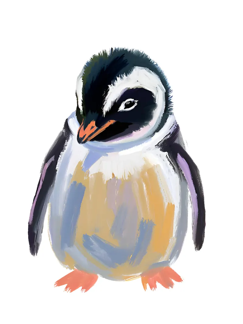 Pinguino carta hahnemühle da Ohkimiko
