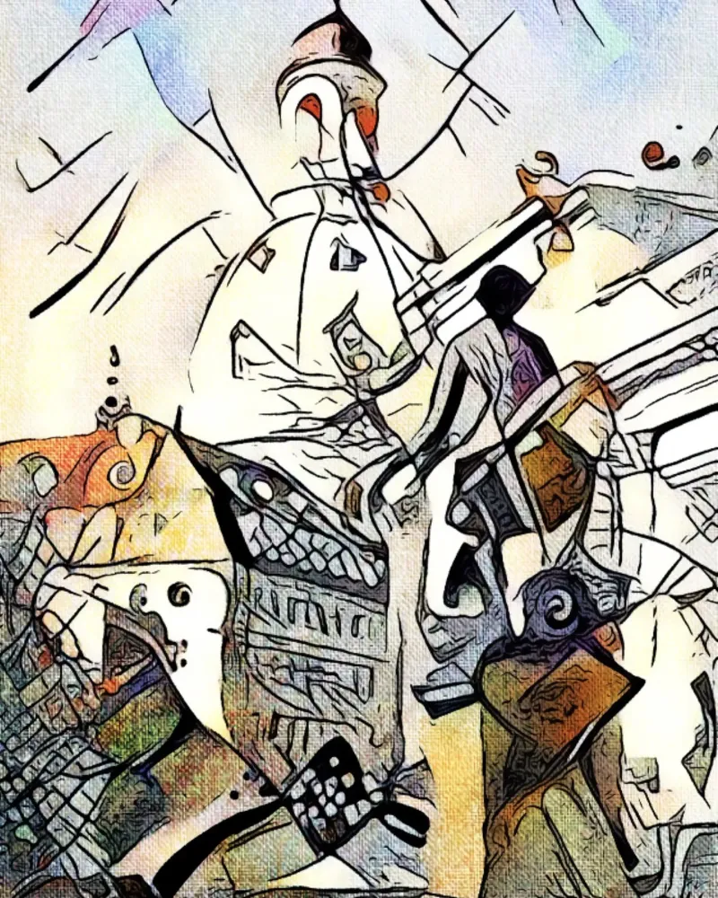 Kandinsky trifft Dresden, Motiv 1 Hahnemühle von ZAMART