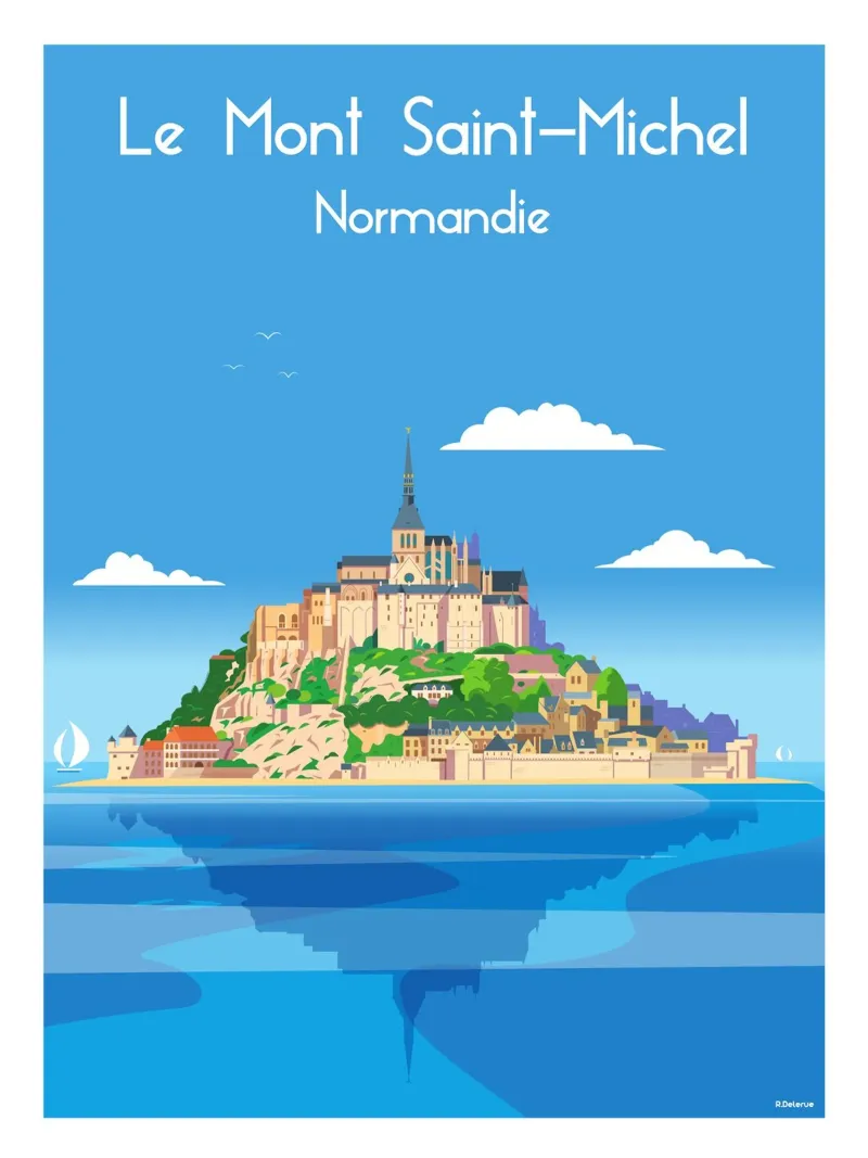 Mont saint Michel poster da Raphaël Delerue