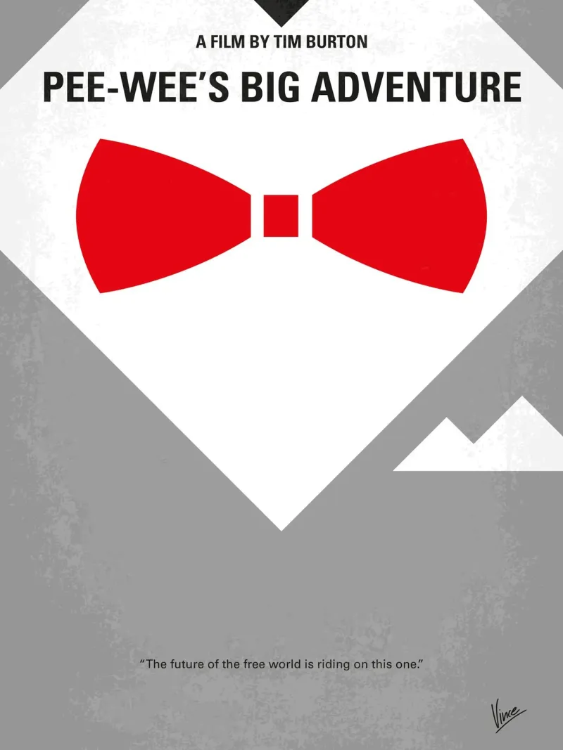 No511 My Pee Wees Big Adventure minimal movie poster Acryl-Glas von Chungkong