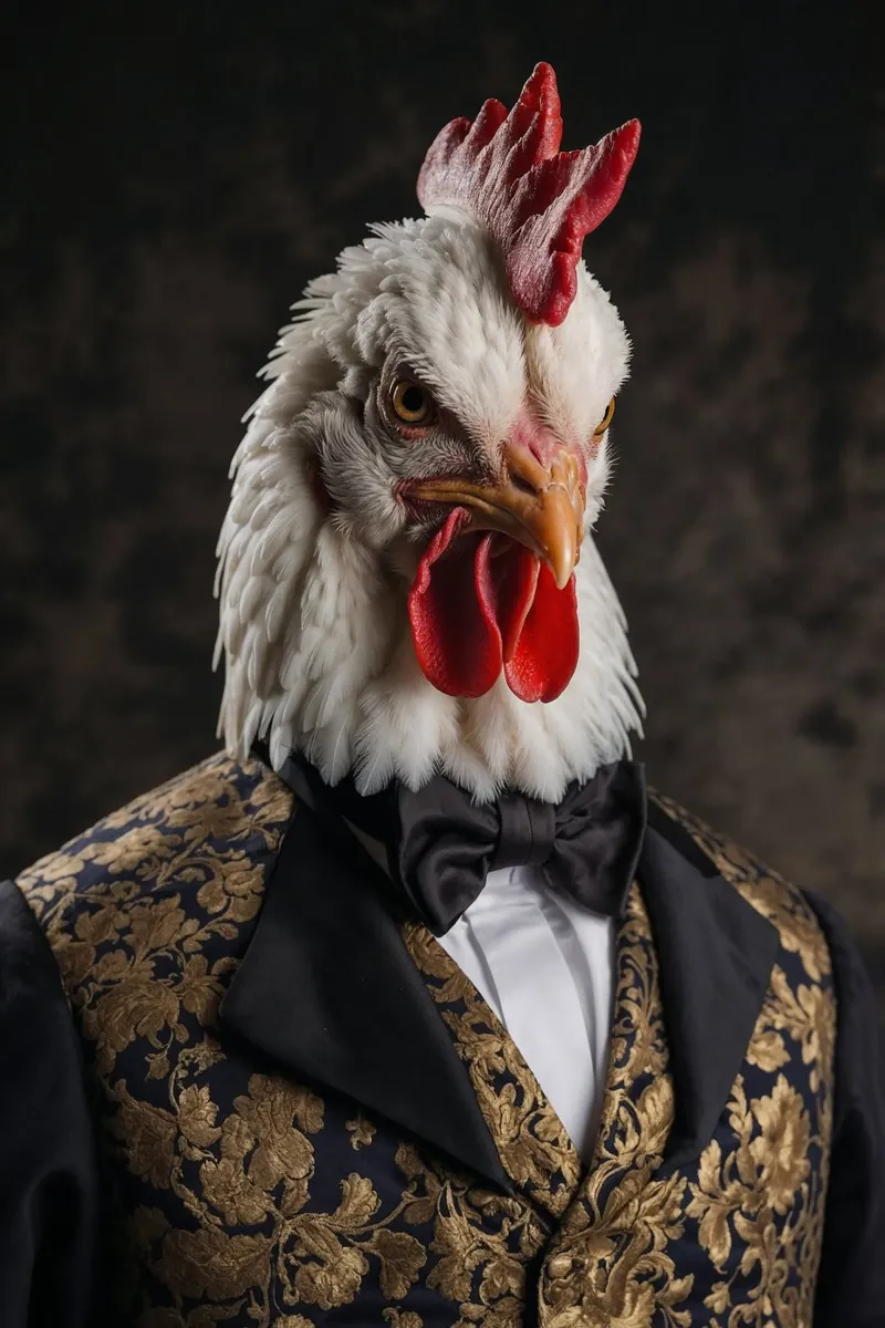 Sir Cluckington - Der Dapper-Hahn Hahnemühle von Beasts of Nobility