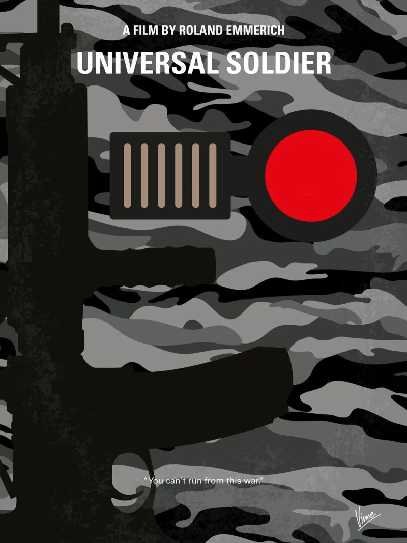 No523 My Universal Soldier minimal movie poster poster da Chungkong