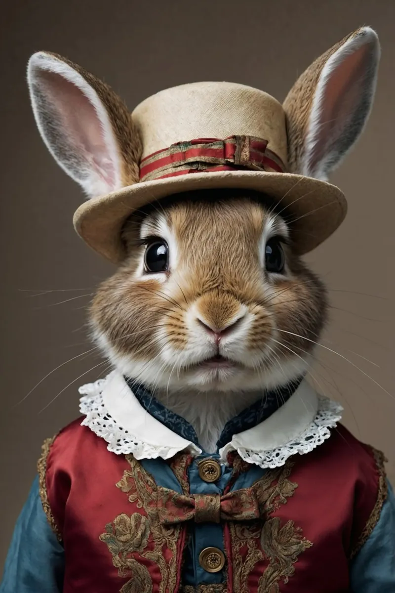 Barone Thistlehop - L'Aristocratico Coniglio Dapper carta hahnemühle da Beasts of Nobility