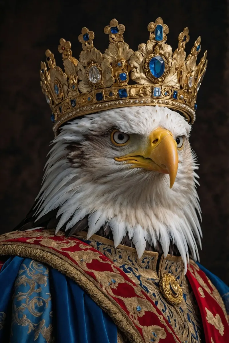 Re Talon - Il maestoso sovrano dei cieli carta hahnemühle da Beasts of Nobility