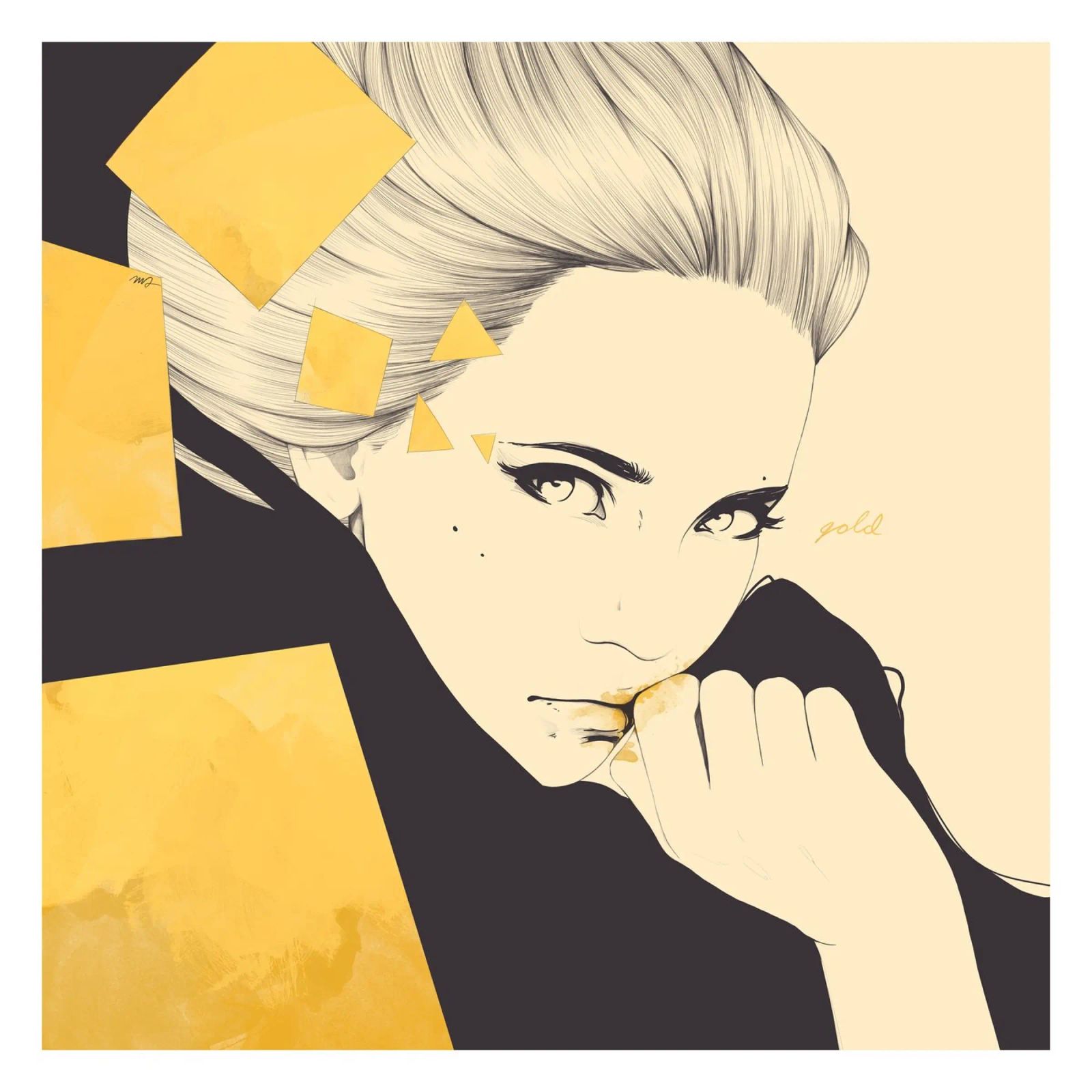 Gold poster by Manuel Rebollo
