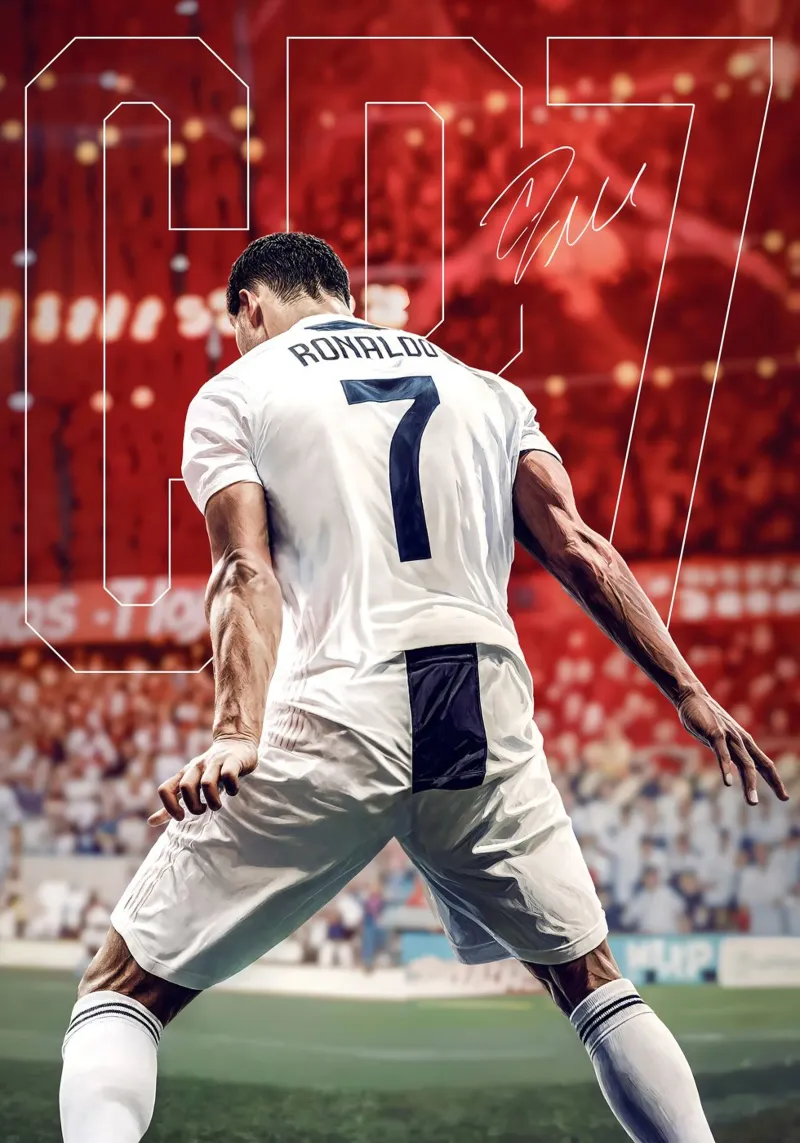 CR7 Cristiano Ronaldo pellicola backlit da Lootprint
