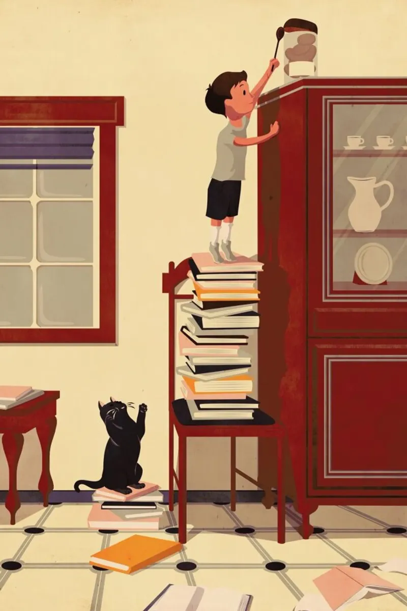 Sweet Babel poster con telaio in legno da Giordano Poloni