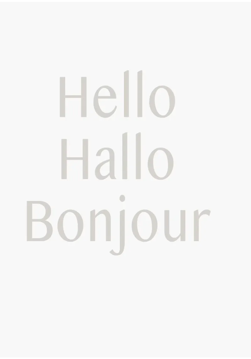 Hello Hallo Bonjour poster with aluminum frame by NeuroSecureAI