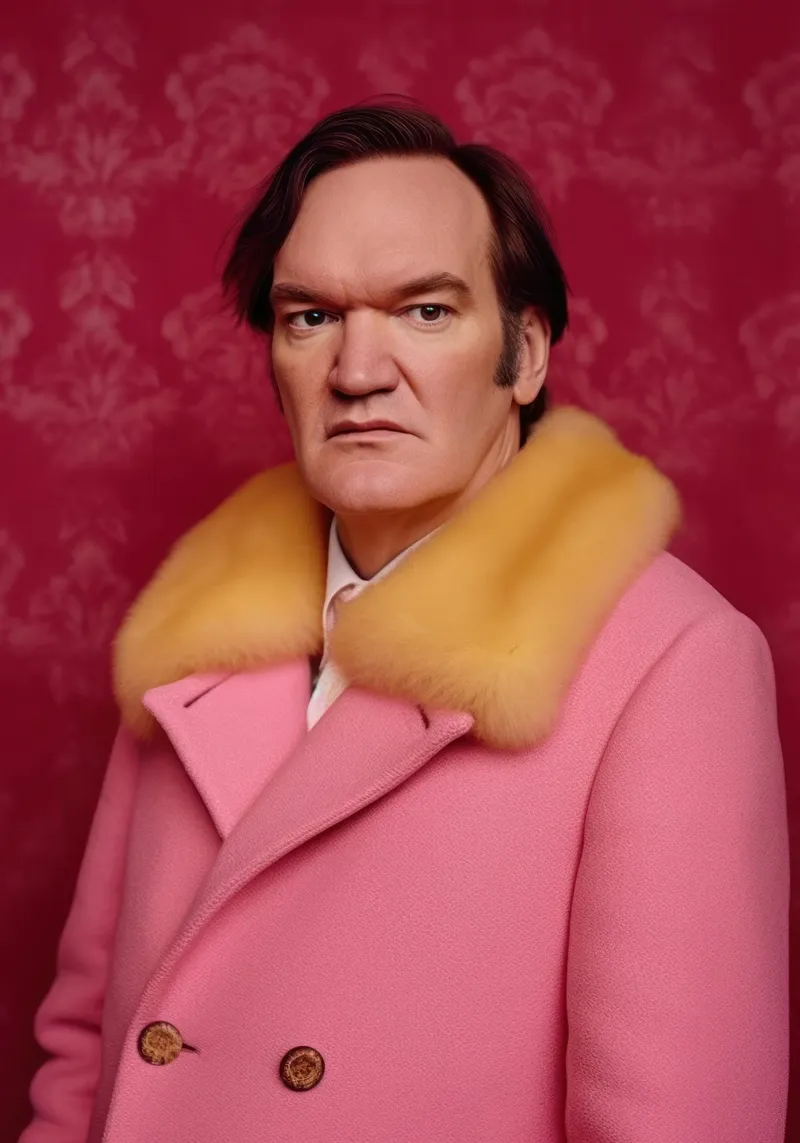 Quentin Tarantino Fashion Art tela con Cornice a cassetta da Lootprint