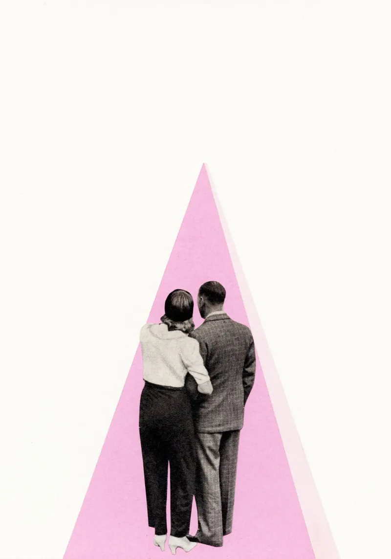 C'est juste toi et moi, bébé poster avec cadre en plastique de Cassia Beck Collage